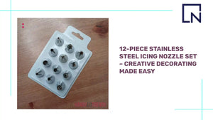 12-Piece Stainless Steel Icing Nozzle Set – Creative Decorating Made Easy by@Outfy