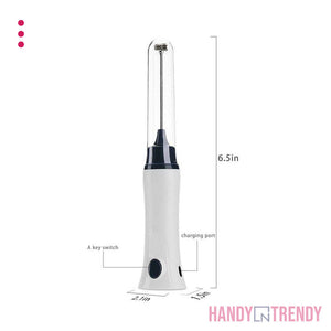 rechargeable coffee mixer coffee frother coffee milk and egg beater strong egg beater portable rechargeable no battery power