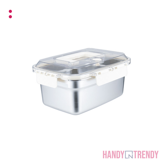 XL - Stainless Steel Food Storage Container – Airtight Box with Locking Lid for Meal Prep & Fresh Storage