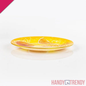 snack serving plate, printed glass plate, digital printed serving plates