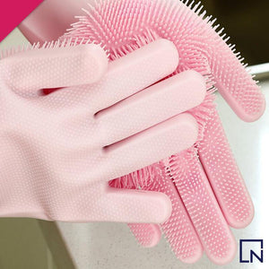 dish washing glove silicone gloves with brush silicone gloves for dish washing gloves for dish washing
