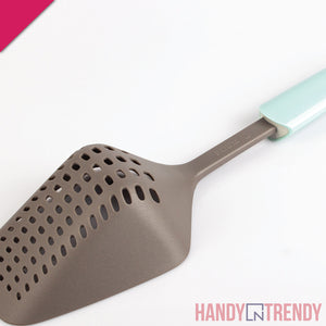 slotted colander scoop, non stick cookware, kitchen tools and accessories, nylon cookware