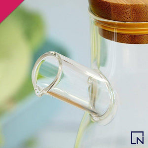 borosilicate oil jug, glass oil jug, handmade glass jug, oil bottle, oil vinegar bottle, glass vinegar bottle