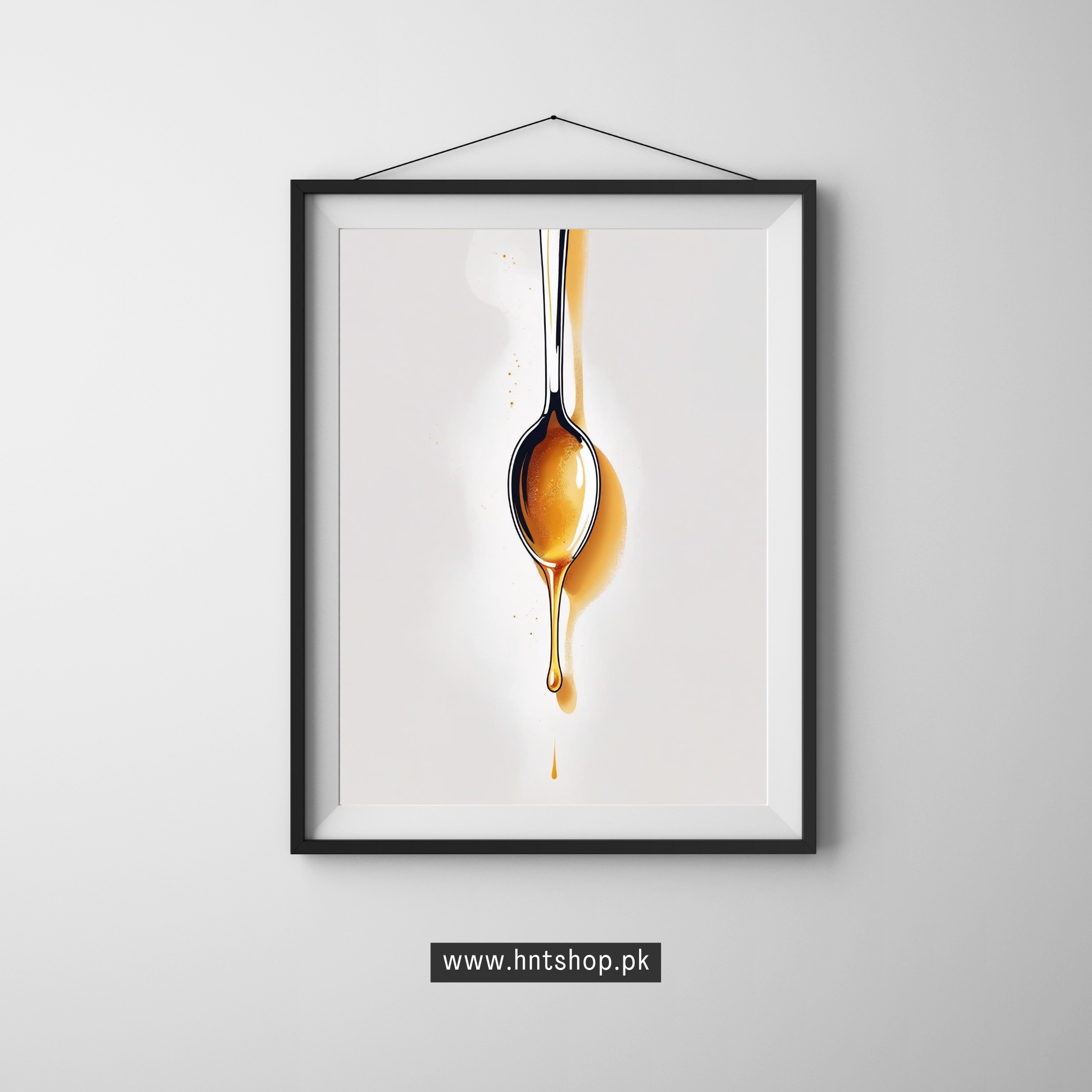 Honey & Spoon Symphony – Elegant Kitchen Wall Art