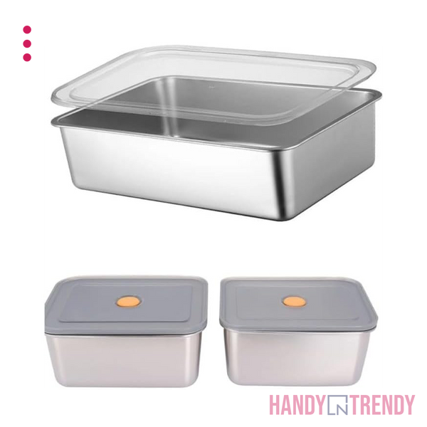 3pcs Stainless Steel Food Containers Set