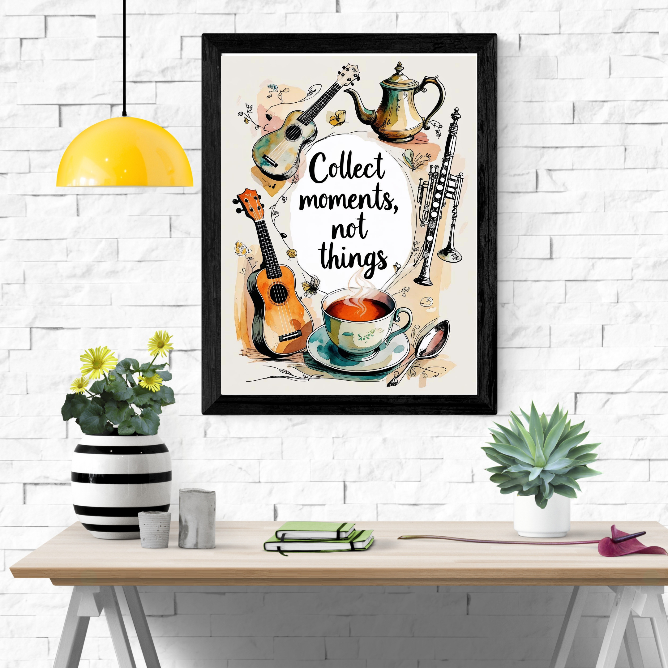 Collect Memories, Not Things – Inspirational Wall Art