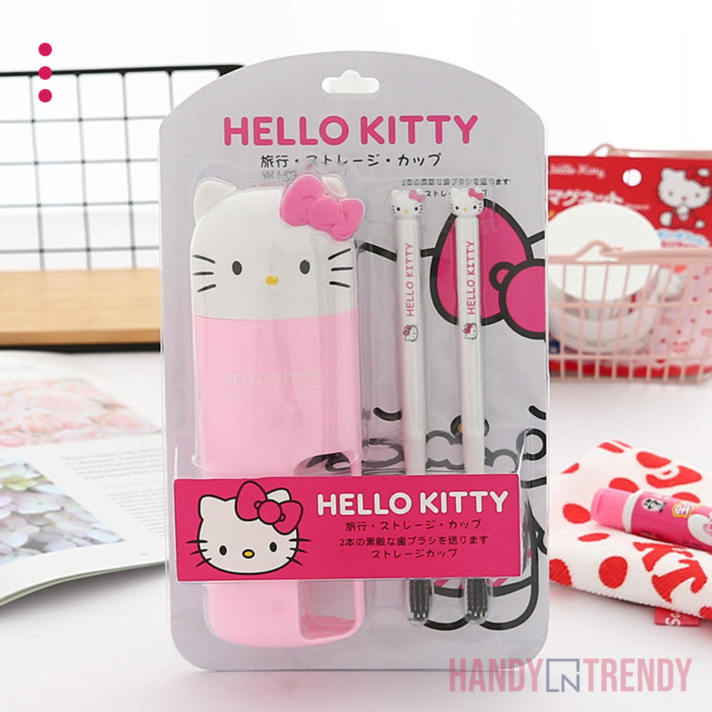 Hello Kitty Travel Brush Set