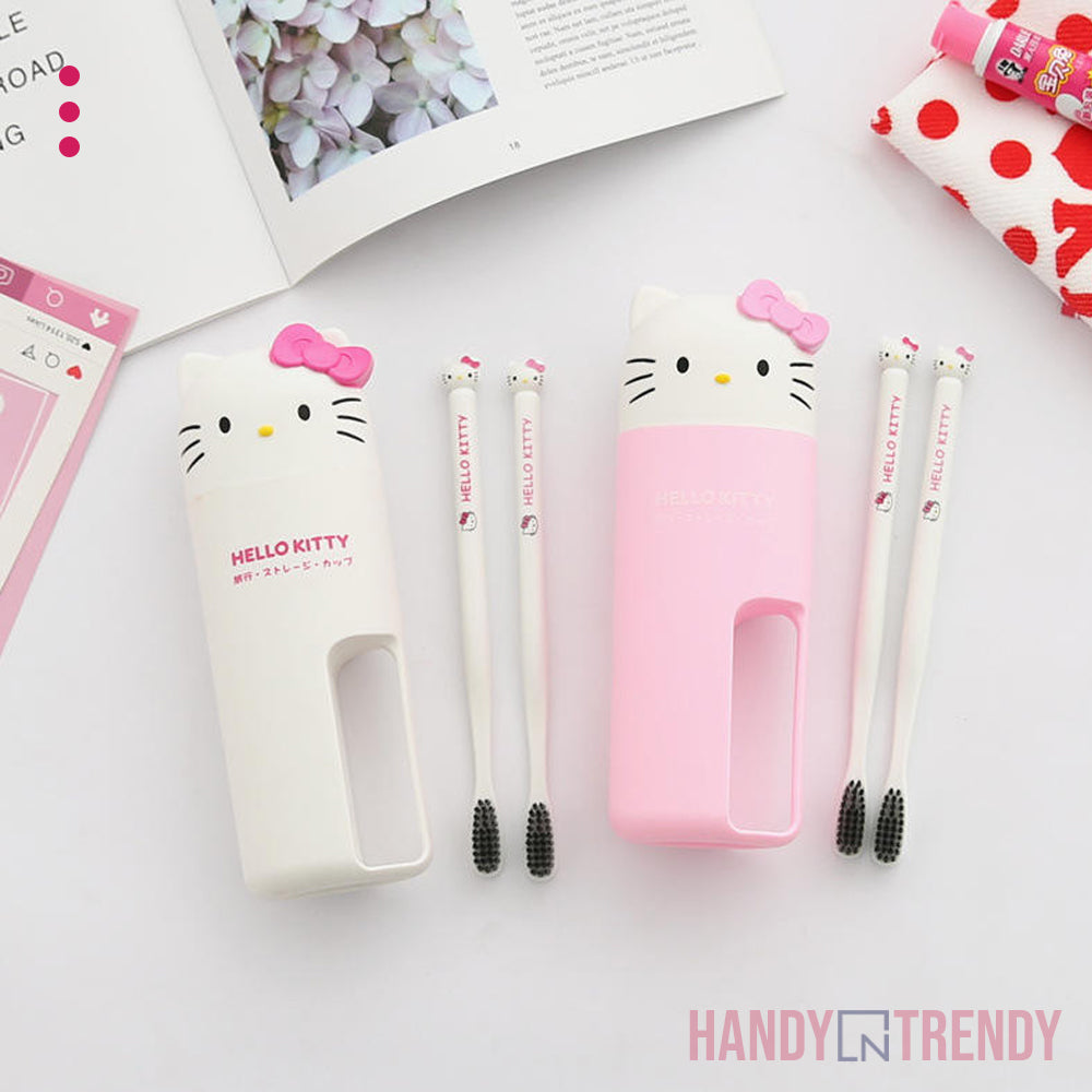 Hello Kitty Travel Brush Set