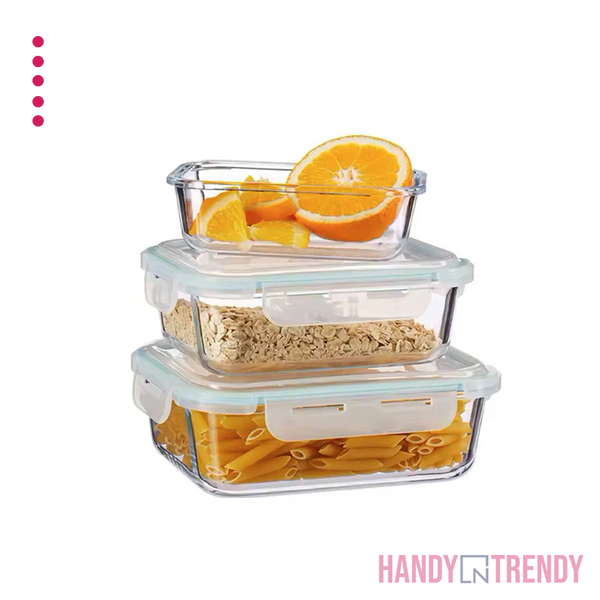 Limon 6pc Glass Container Pack