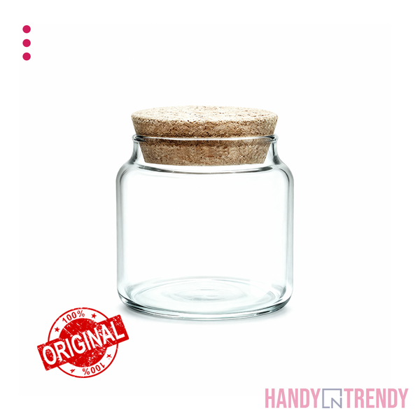 🌿 Pasabahce Aware Recycled Glass Jar with Cork Lid