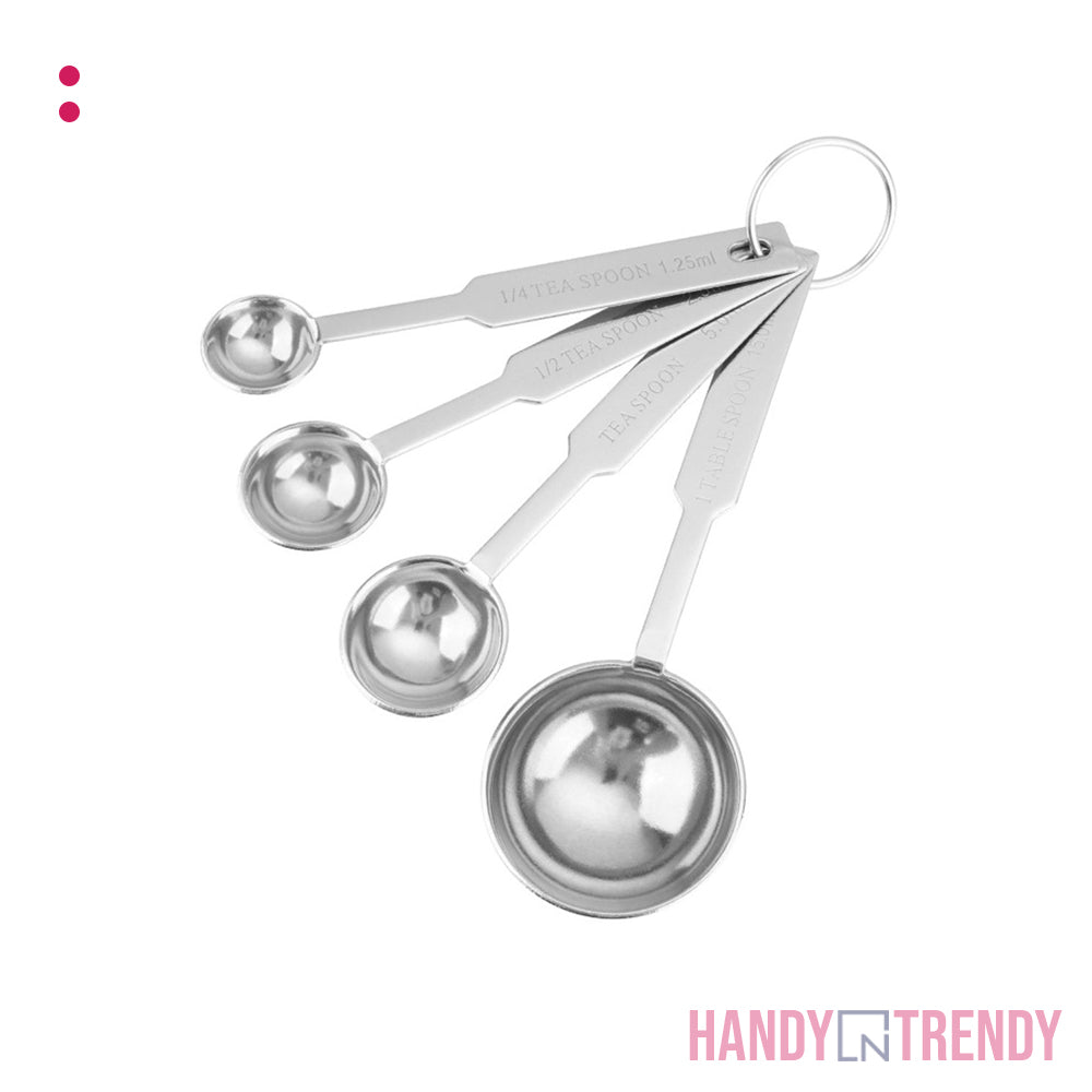 Precision Stainless Steel Measuring Spoon Set – 4-Piece
