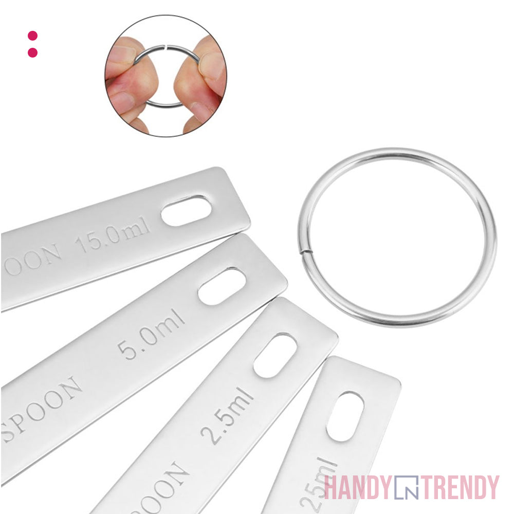 Precision Stainless Steel Measuring Spoon Set – 4-Piece