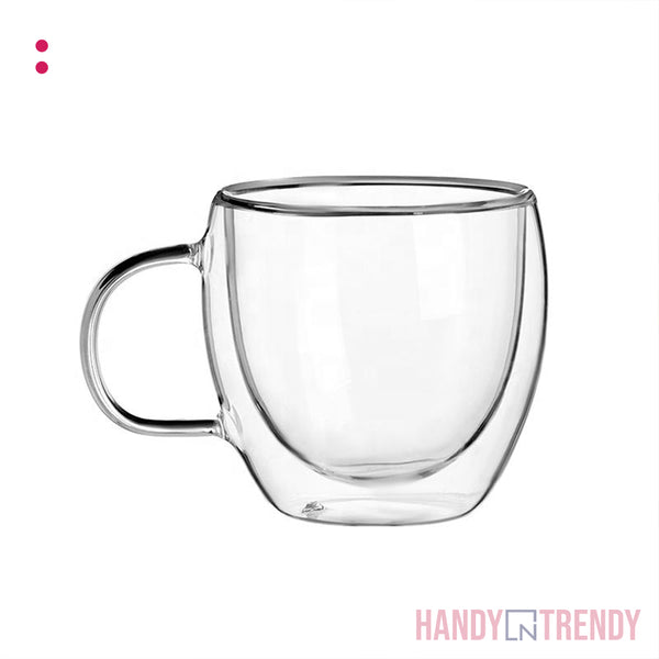 Double Wall Glass Mug - Small