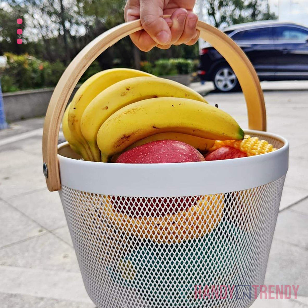 Round Metal Mesh Basket – Stylish & Functional Storage