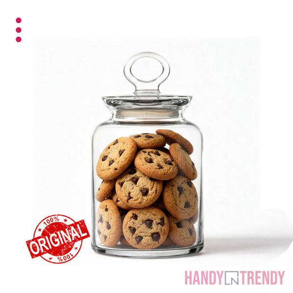 🍪 Pasabahce Glass Cookie Jar with Lid