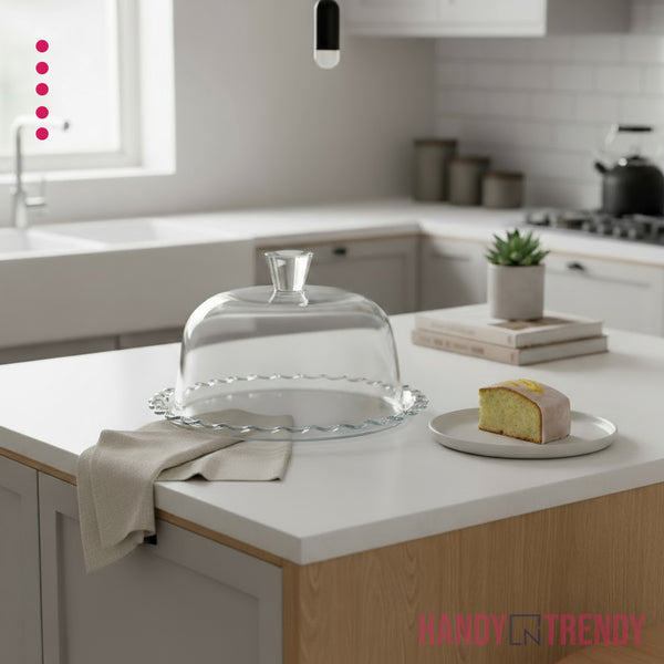 🍰 Pasabahce Petite Patisserie Plate with Dome