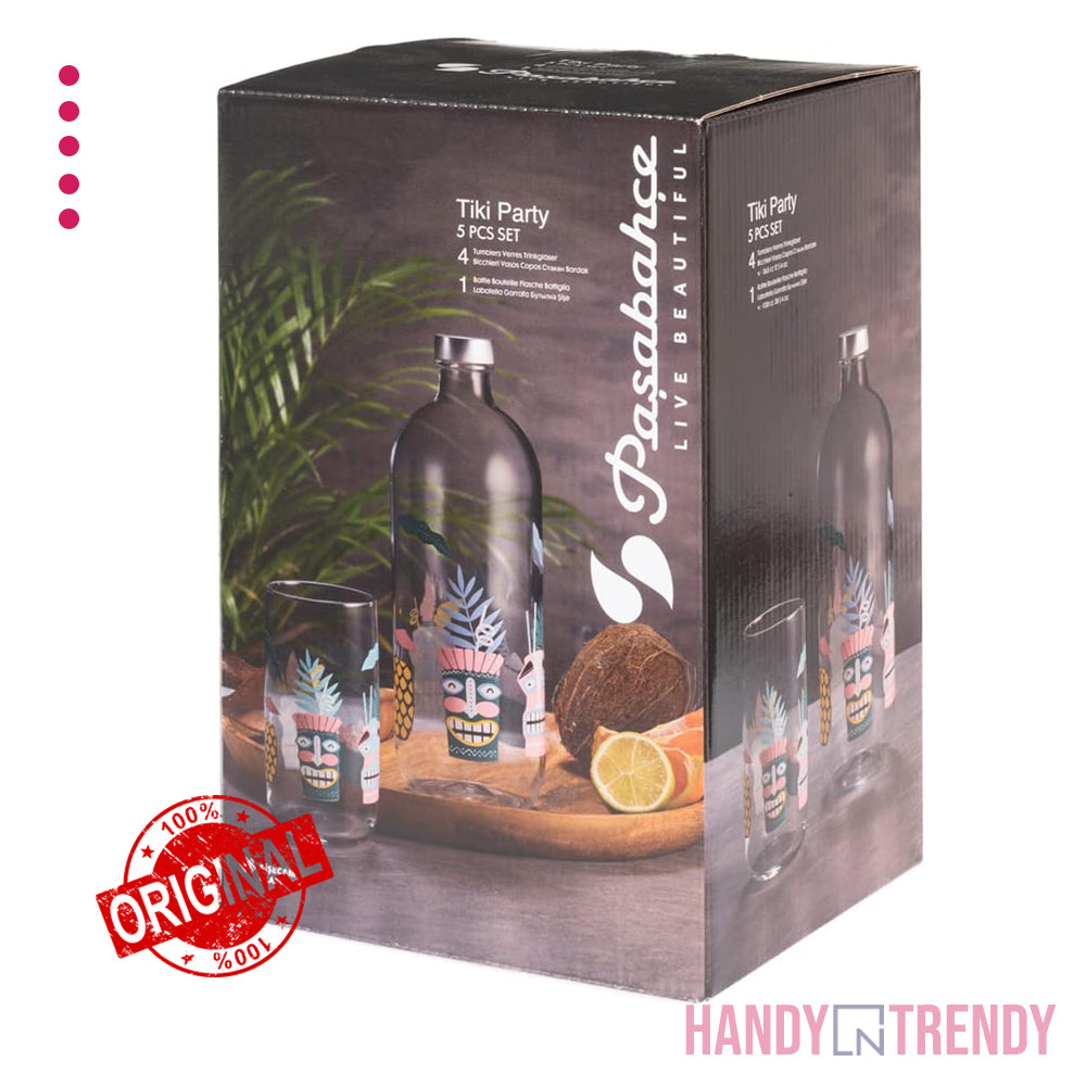 🥂 Pasabahce Tiki Party 5-Piece Water Set