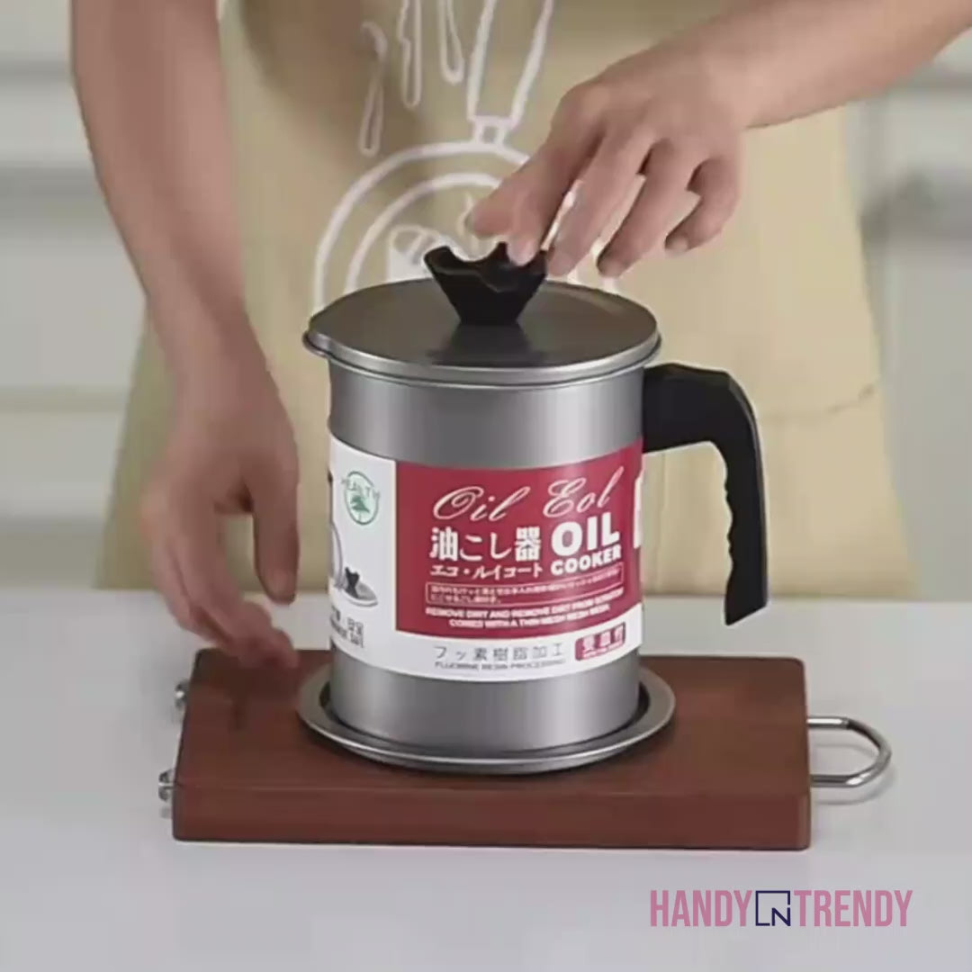 oil filter pot oil jug oil mug