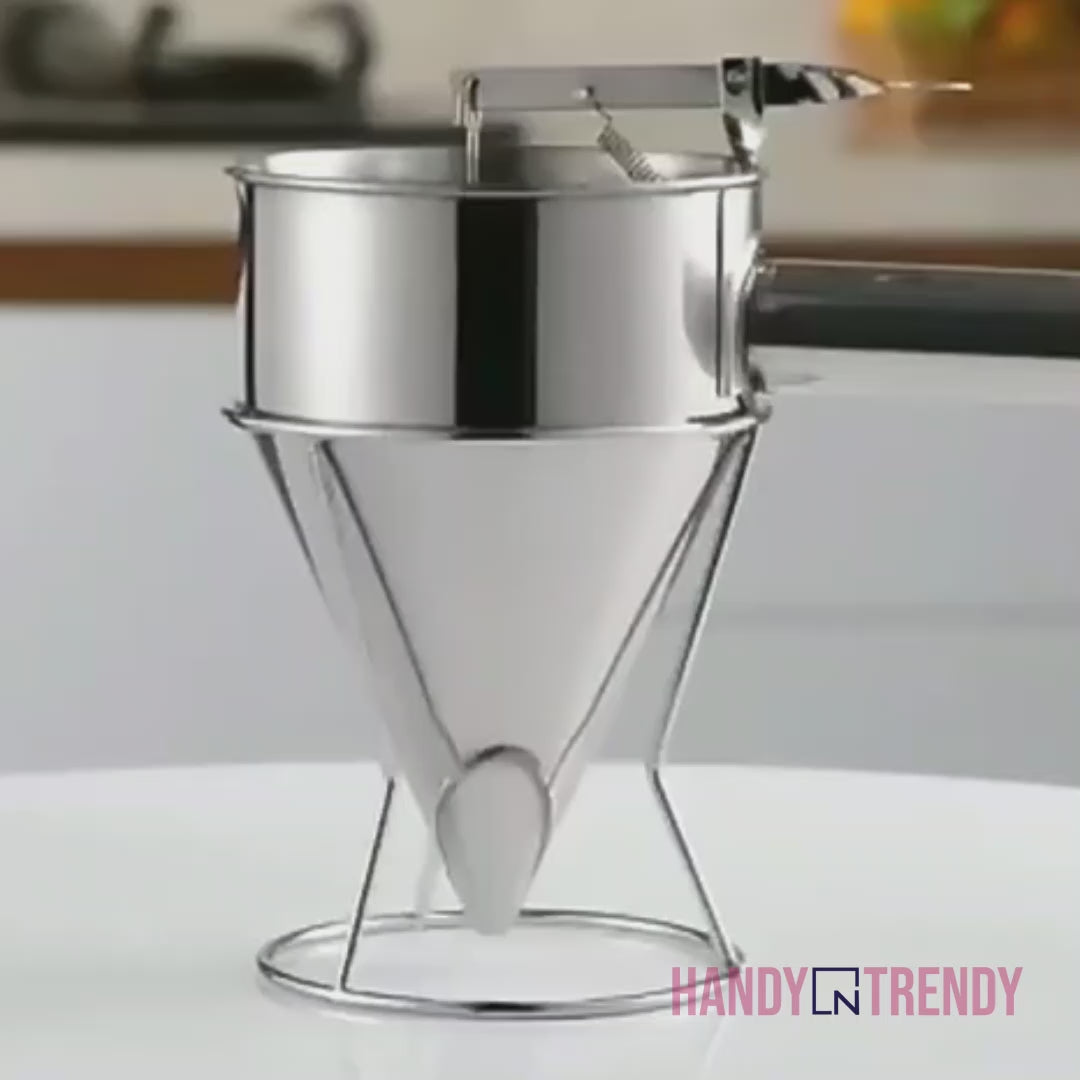 stainless-steel-batter-dispenser-baking-tools-chocolate-pouring-funnel-cone-cooking-dispenser-tool---1