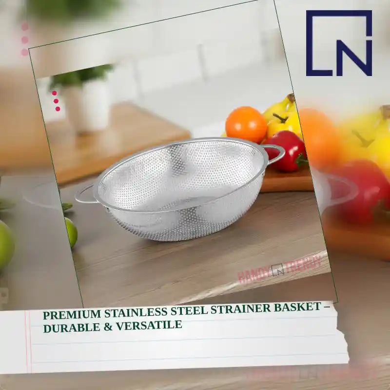 Premium Stainless Steel Strainer Basket &ndash; Durable &amp; Versatile by@Outfy