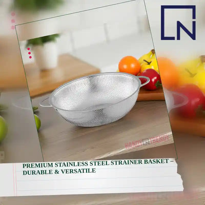 Premium Stainless Steel Strainer Basket &ndash; Durable & Versatile by@Outfy