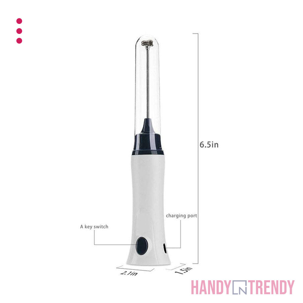 rechargeable coffee mixer coffee frother coffee milk and egg beater strong egg beater portable rechargeable no battery power 