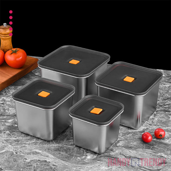 🍱 Stainless Steel Storage Box - 3pcs
