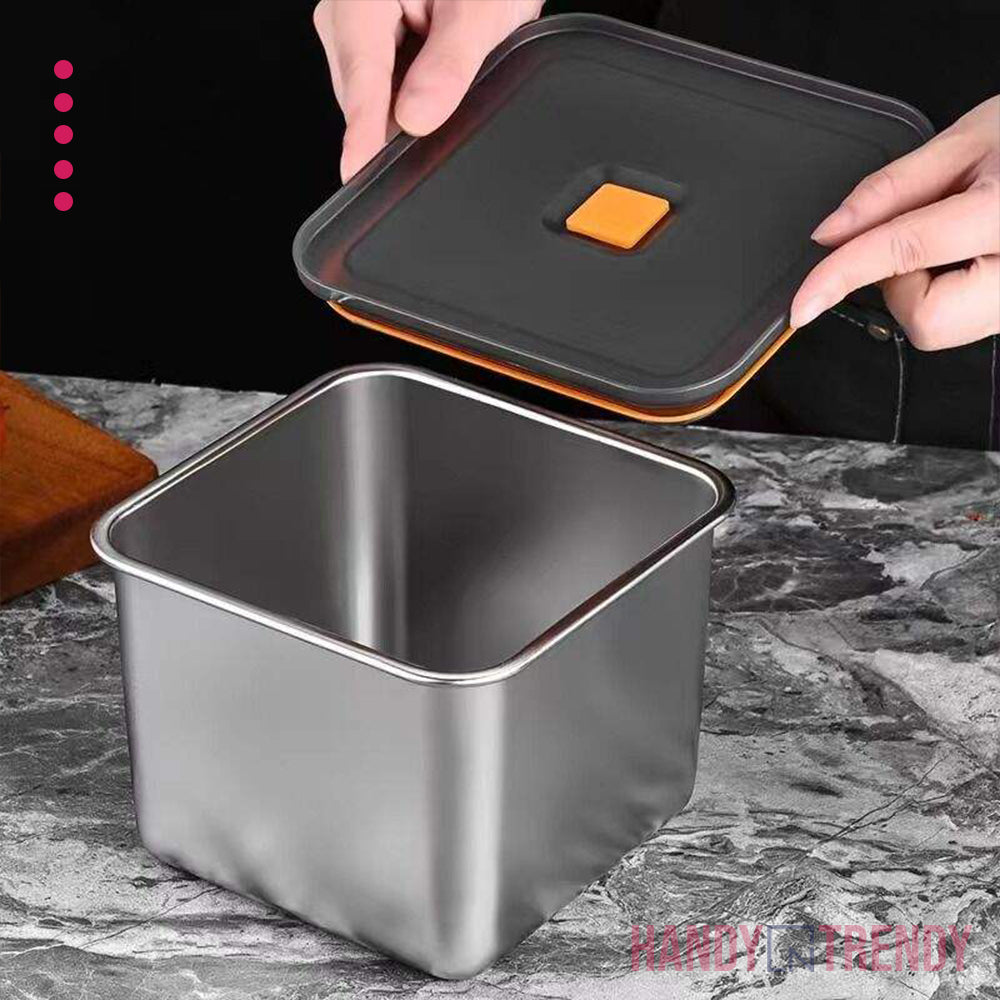 🍱 Stainless Steel Storage Box - 3pcs