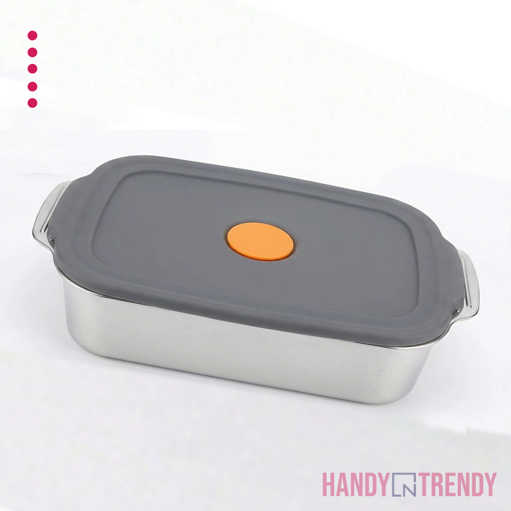 Large Stainless Steel Food Storage Tray - 3 liter