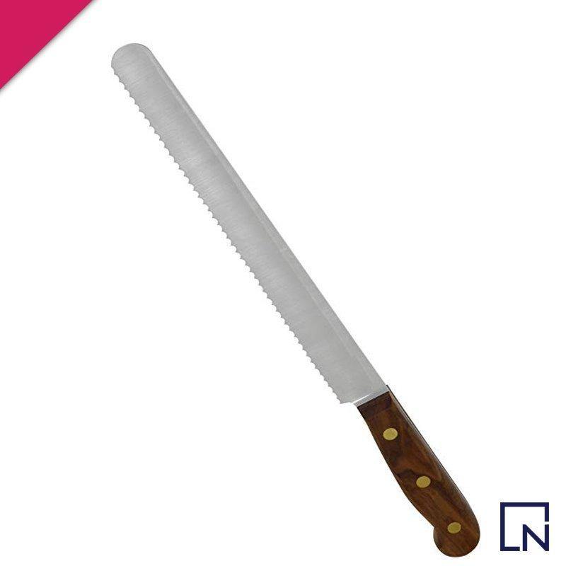 stainless steel bread knife, serrate knife for bread, bread and cake knife, long bread knife, cake knife, long knives, extra long knives, kitchen tools, kitchen accessories