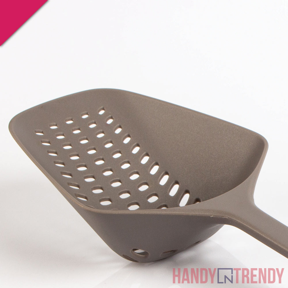 slotted colander scoop, non stick cookware, kitchen tools and accessories, nylon cookware