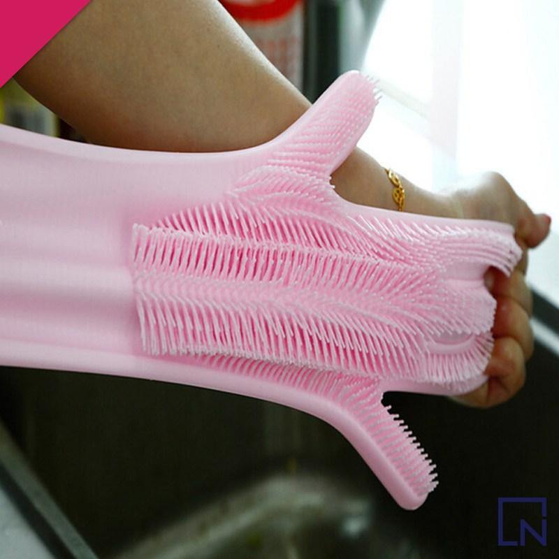 dish washing glove silicone gloves with brush silicone gloves for dish washing gloves for dish washing