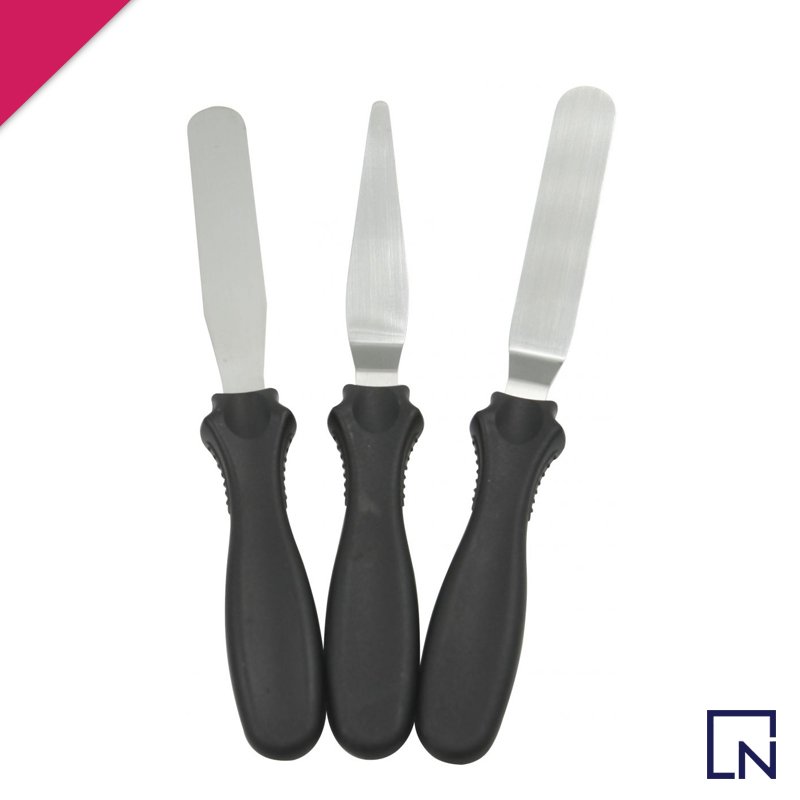 stainless steel spatula set, baking tools, baking accessories, icing knife, cake leveler, cheese knives set
