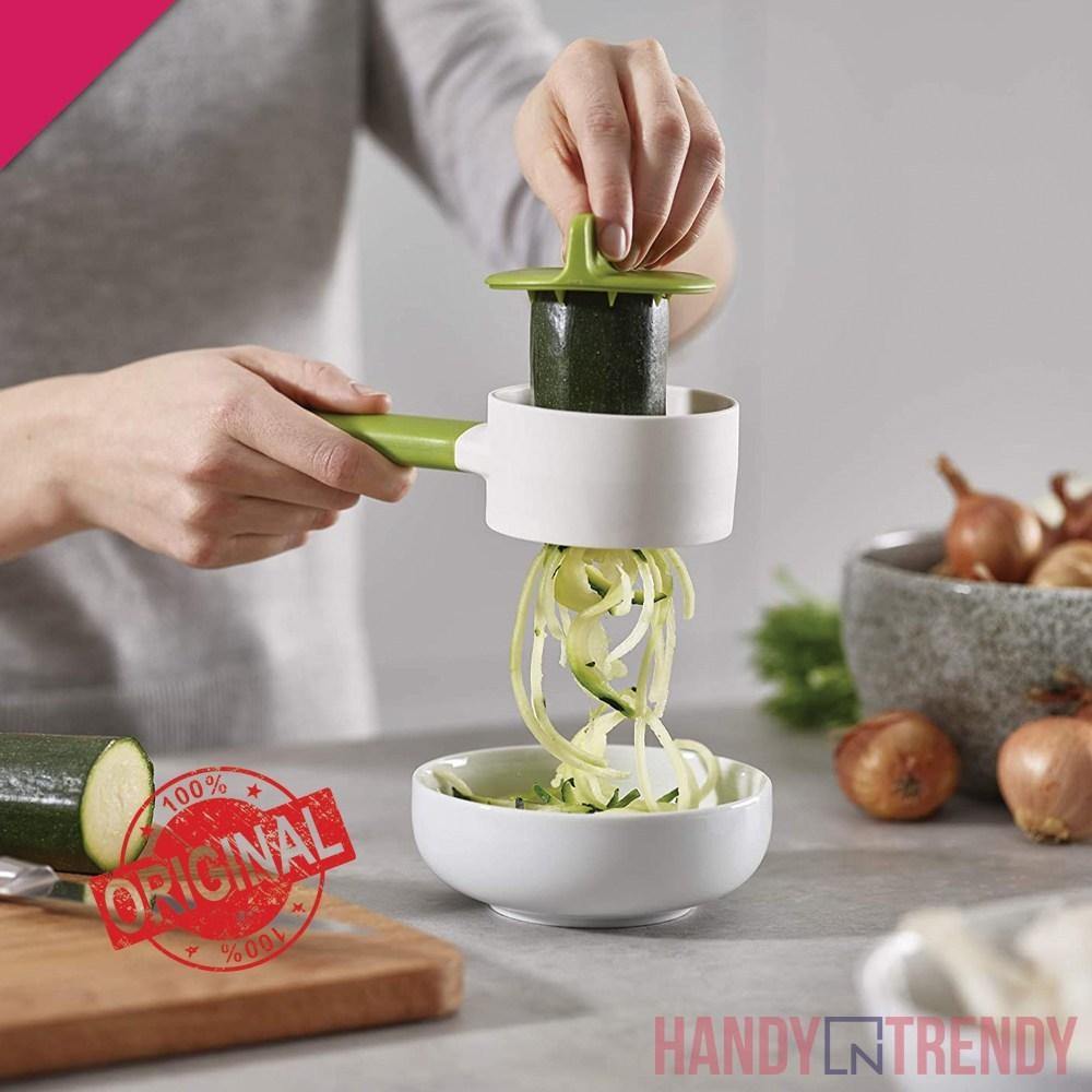joseph joseph spiro go, joseph joseph comapct spiralizer, vegetable spiralizer, vegetable cutting tools, products cutting tools, cutter, plastic cutters, fruit and vegetable cutters, handyntrendy, joseph joseph