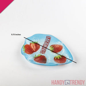 snack serving plate, printed glass plate, digital printed serving plates