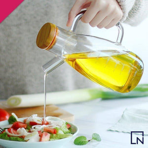 borosilicate oil jug, glass oil jug, handmade glass jug, oil bottle, oil vinegar bottle, glass vinegar bottle