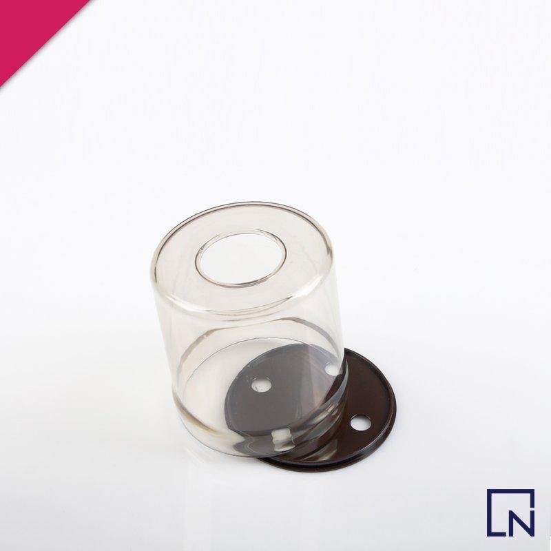 transparent tissue holder, tissue box, round tissue box, tissue holder, tissue dispenser, tableware, coffee table accessories, tissue roll, handyntrendy, kitchen tools, kitchen accessories