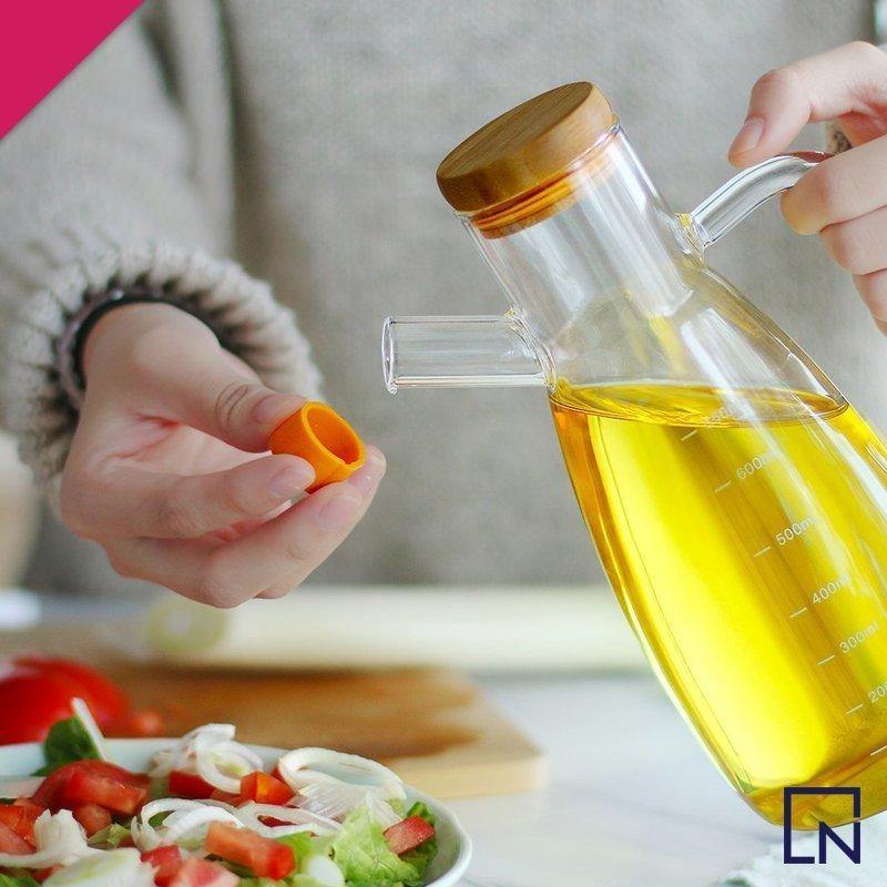 borosilicate oil jug, glass oil jug, handmade glass jug, oil bottle, oil vinegar bottle, glass vinegar bottle