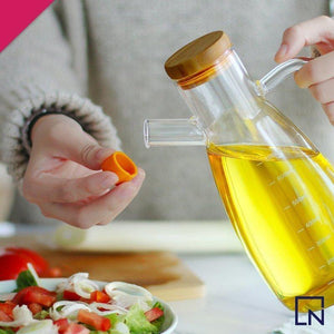 borosilicate oil jug, glass oil jug, handmade glass jug, oil bottle, oil vinegar bottle, glass vinegar bottle