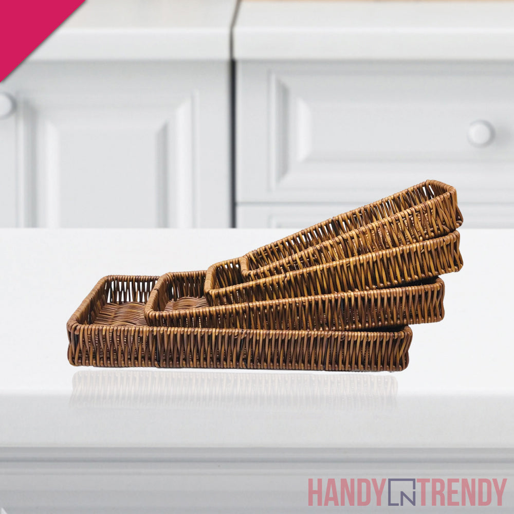 4pcs Braided Basket Set