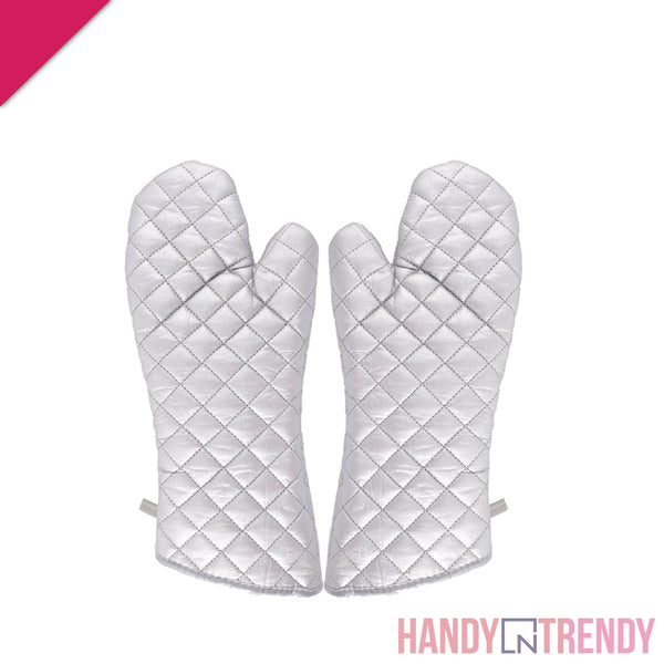Silver Baking Gloves Pair