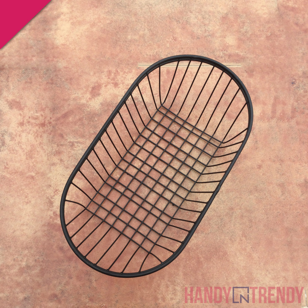 Fries Serving Oval Wire Basket