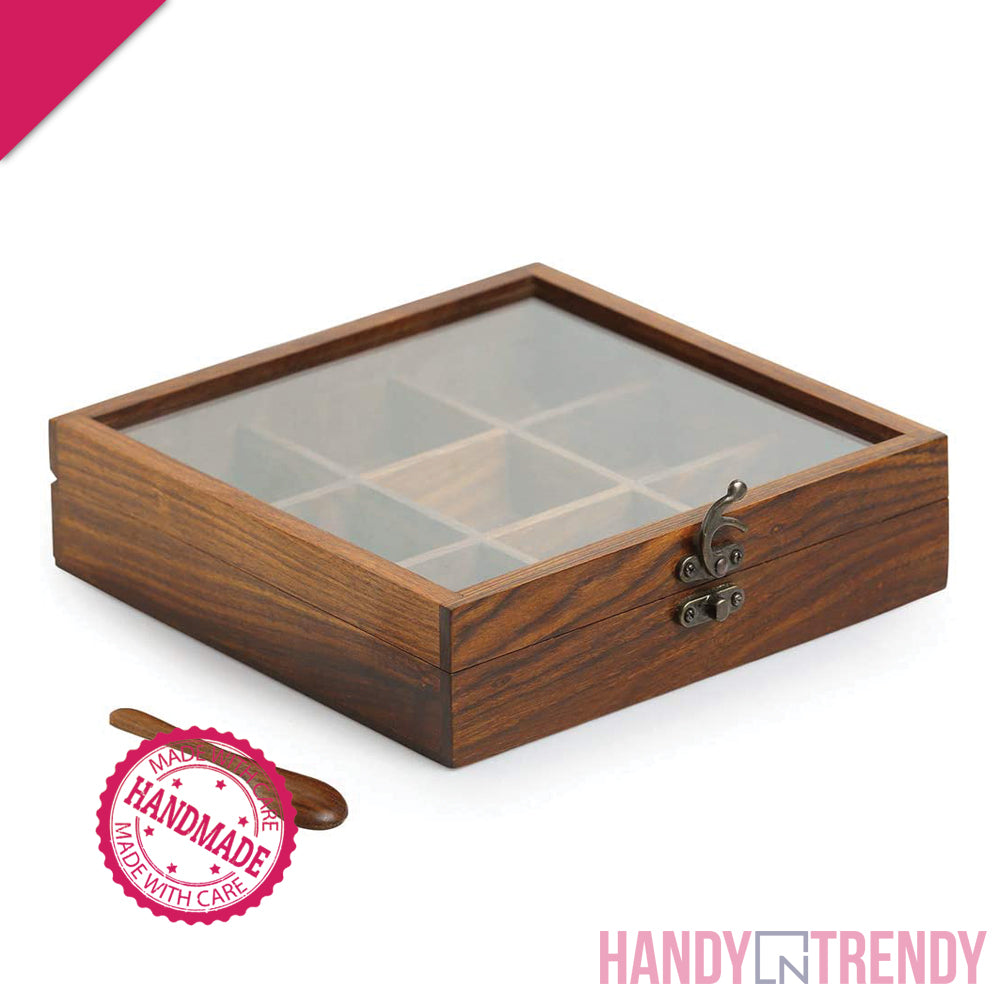 Wooden Spice Box